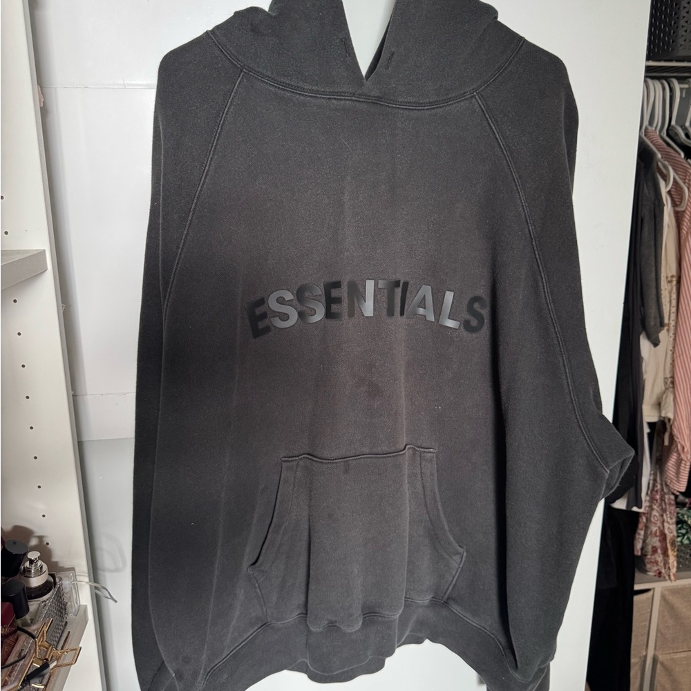 Essentials Charcoal Men's Hoodie